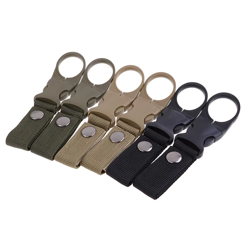 2 pièces porte-bouteille d'eau escalade mousqueton ceinture sac à dos cintre crochets pince multifonction bouteille