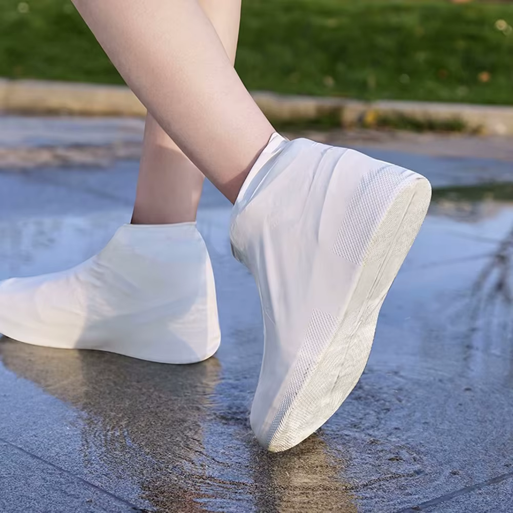Couvre-chaussures en latex imperméable pour unisexe