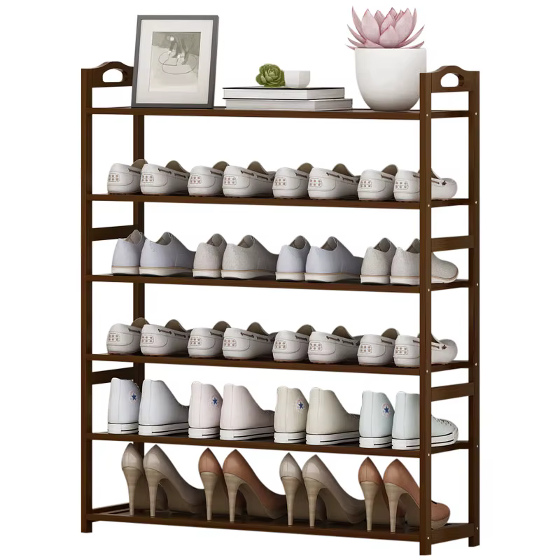 Étagère à chaussures en bambou de haute qualité, organisateur de rangement de chaussures, armoire de rangement de chaussures