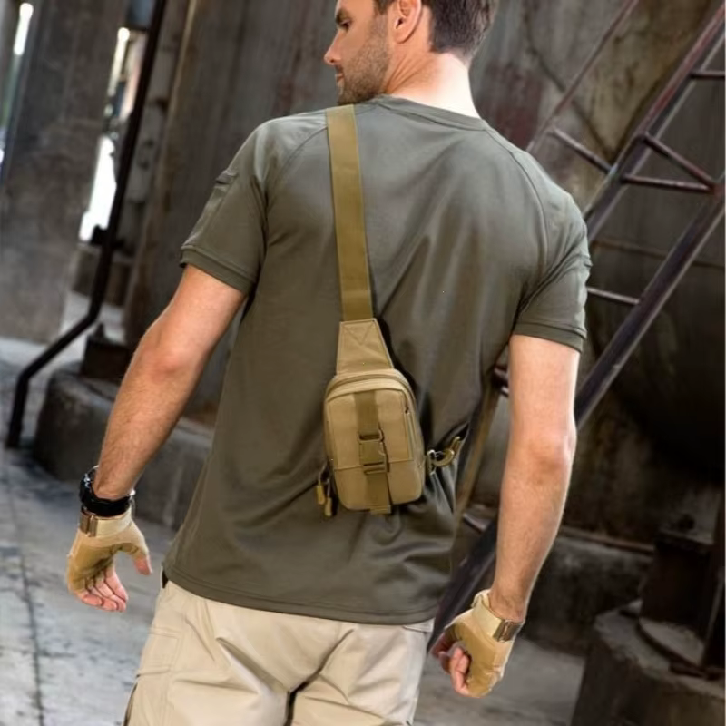 Sac de poitrine Simple pour Sports de plein air, Mini sac à bandoulière étanche pour téléphone portable, sac tactique décontracté