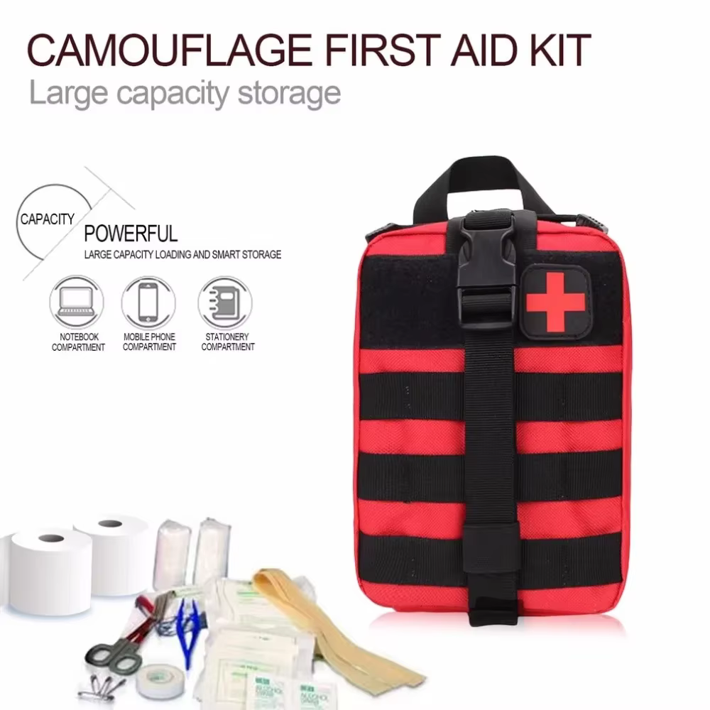 Sac d'extérieur pochette de survie boîte médicale extérieure sac SOS de grande taille sac de premiers secours en plein