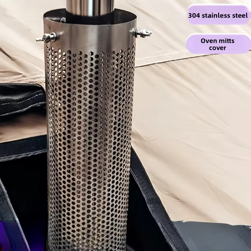 Tuyau de poêle de Camping en acier inoxydable