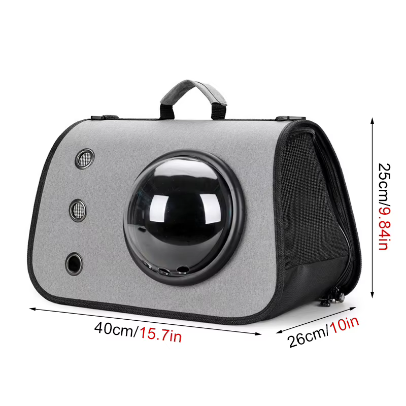 Sac à Capsule spatiale Portable pour chat, sac à bandoulière pliable à main, Cage transparente pour chat, fournitures pour chaton et chien