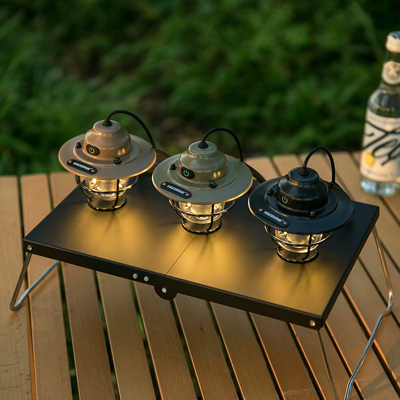 PACOONE – lanterne de Camping Portable rétro