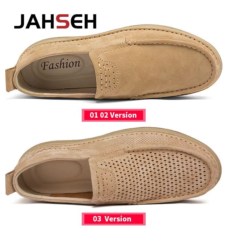 Mocassins italiens en cuir véritable pour hommes