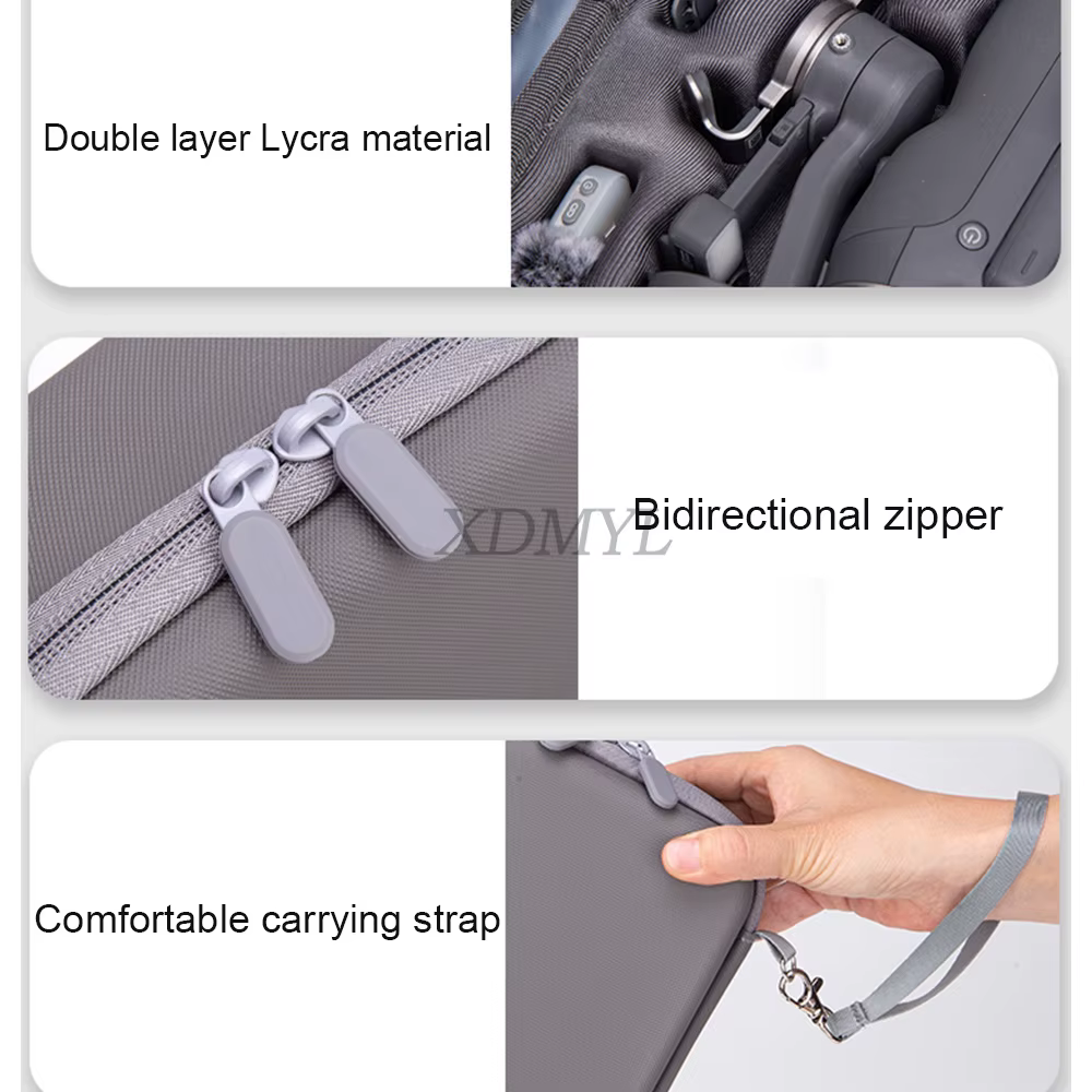 Étui de transport OM 8P, sac portable pour Osmo Mobile 8P, accessoires pour stabilisateur de téléphone, boîte de voyage, sac de rangement, sac rigide avec corde à main