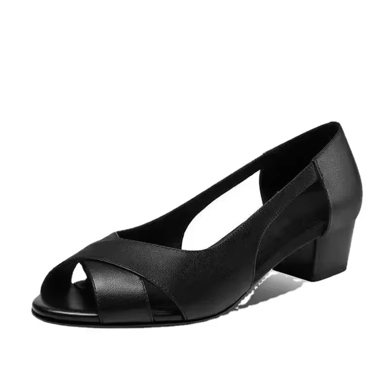 Sandales à Talons Mi-Hauts pour Femme