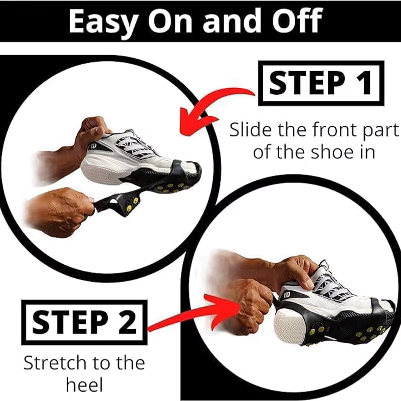 Crampons de Traction antidérapants à 10 dents