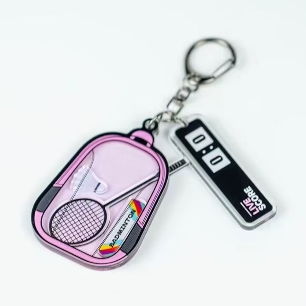 Sac à dos de Badminton mignon, pendentif secouant, porte-clés, accessoires de raquette de Badminton, cadeaux pour amis, Couple, amoureux du sport, Souvenirs