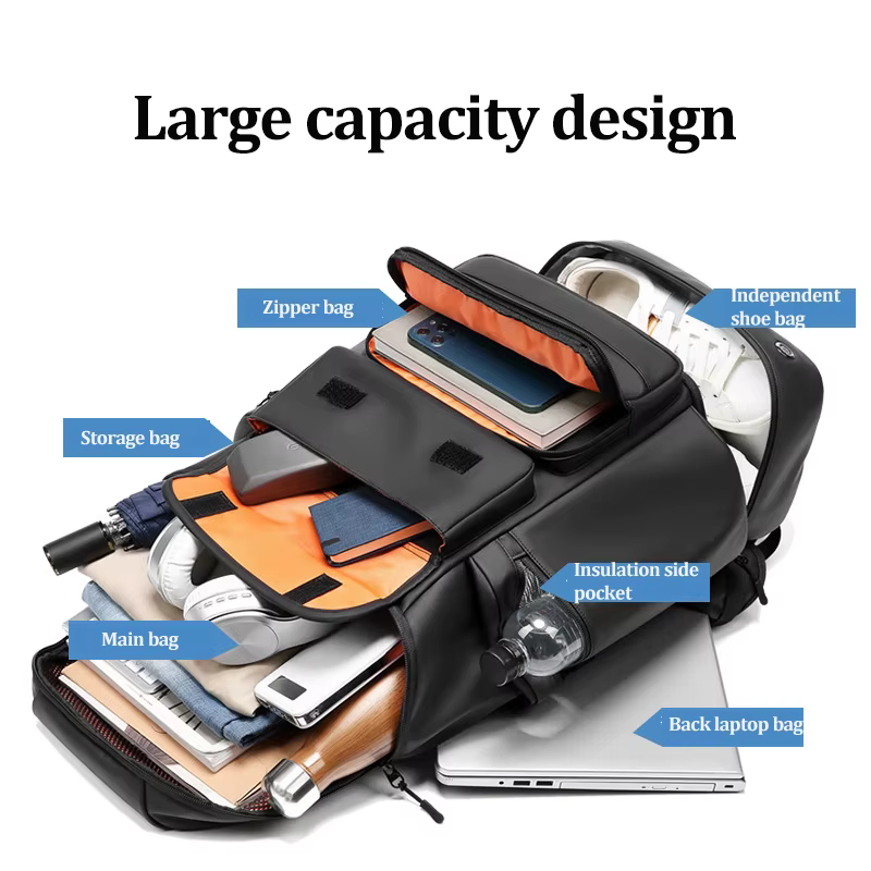 Sac à dos de voyage étanche de grande capacité pour hommes