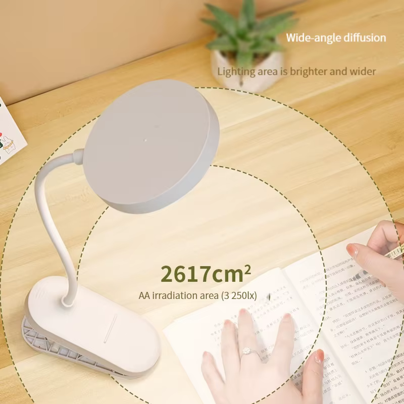 Lampe de bureau à clipser rechargeable par USB