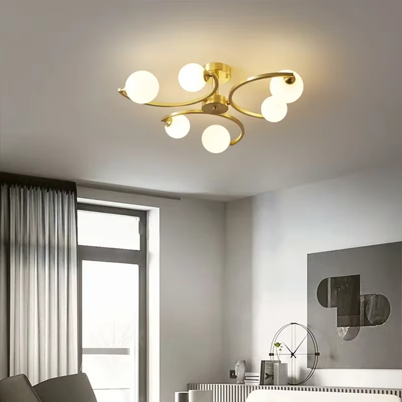Plafonnier en verre design, suspension pour salon, salle à manger et chambre à coucher
