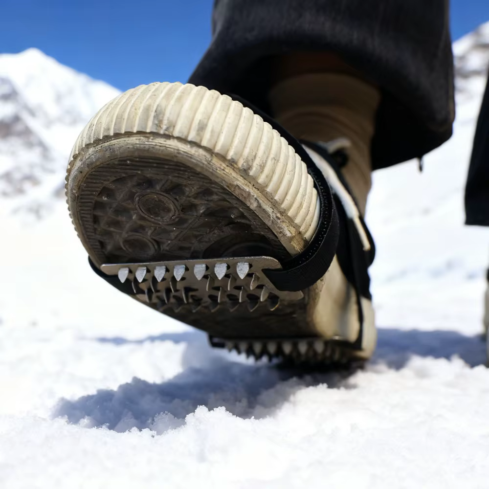 Crampons de neige et de glace en acier inoxydable