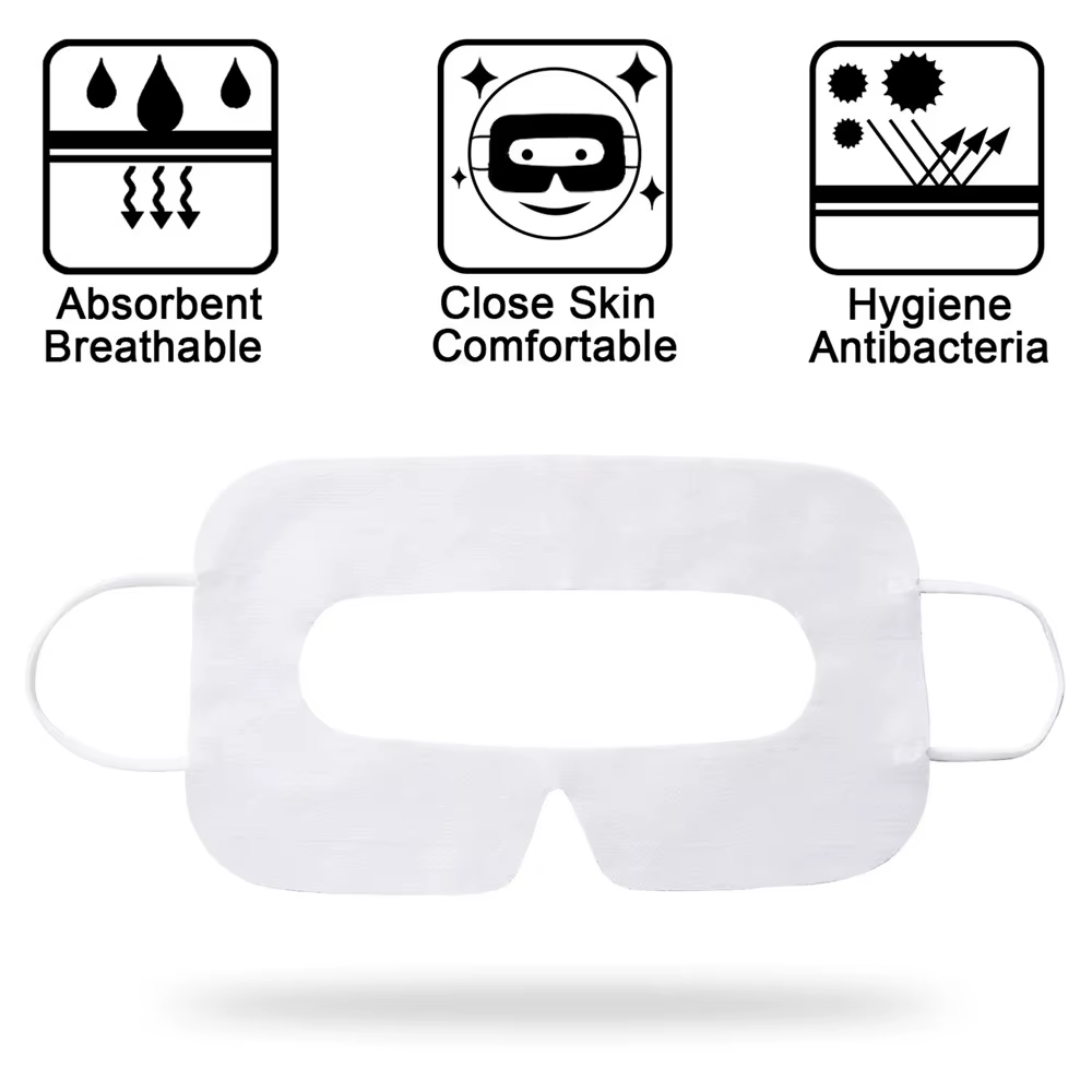 100 pièces/boîte AMVR jetable visage couverture Pad pour Oculus 3 3S 2 respirant doux protection masque pour les yeux Pad pour PICO 4 VR accessoires