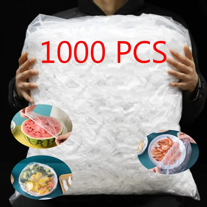 Couvercle alimentaire jetable Saran Wrap, couverture intestinale de qualité alimentaire, sac en plastique de conservation de la fraîcheur, accessoires de rangement de cuisine