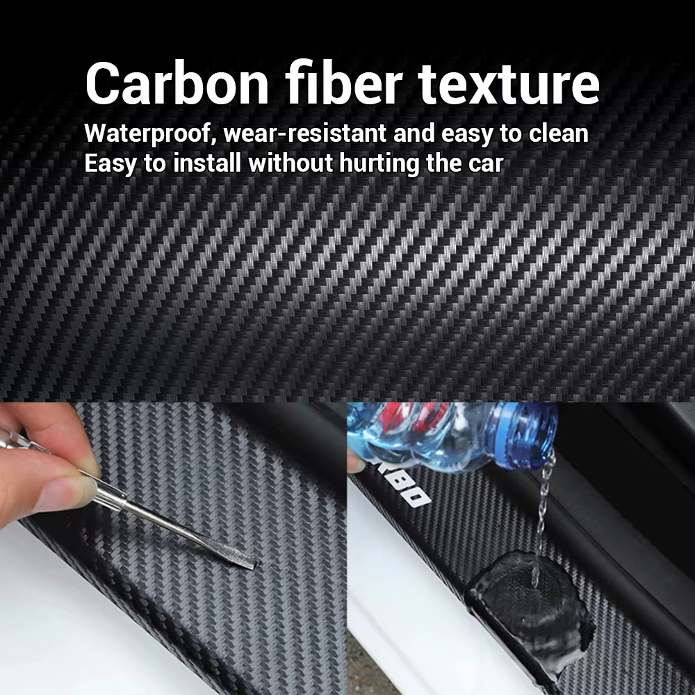 Accessoires de voiture, lèvre de queue de coffre, autocollants de protection en Fiber de carbone pour citroën C4 C3-XR C5 Aircross C6 c-quatre Picasso c-elysee C4L C3L