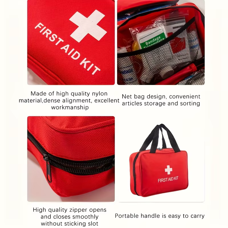 210 pièces trousse de premiers secours sac tout usage survie d'urgence maison voiture bureau voyage Camping canotage en plein air sac médical essentiel