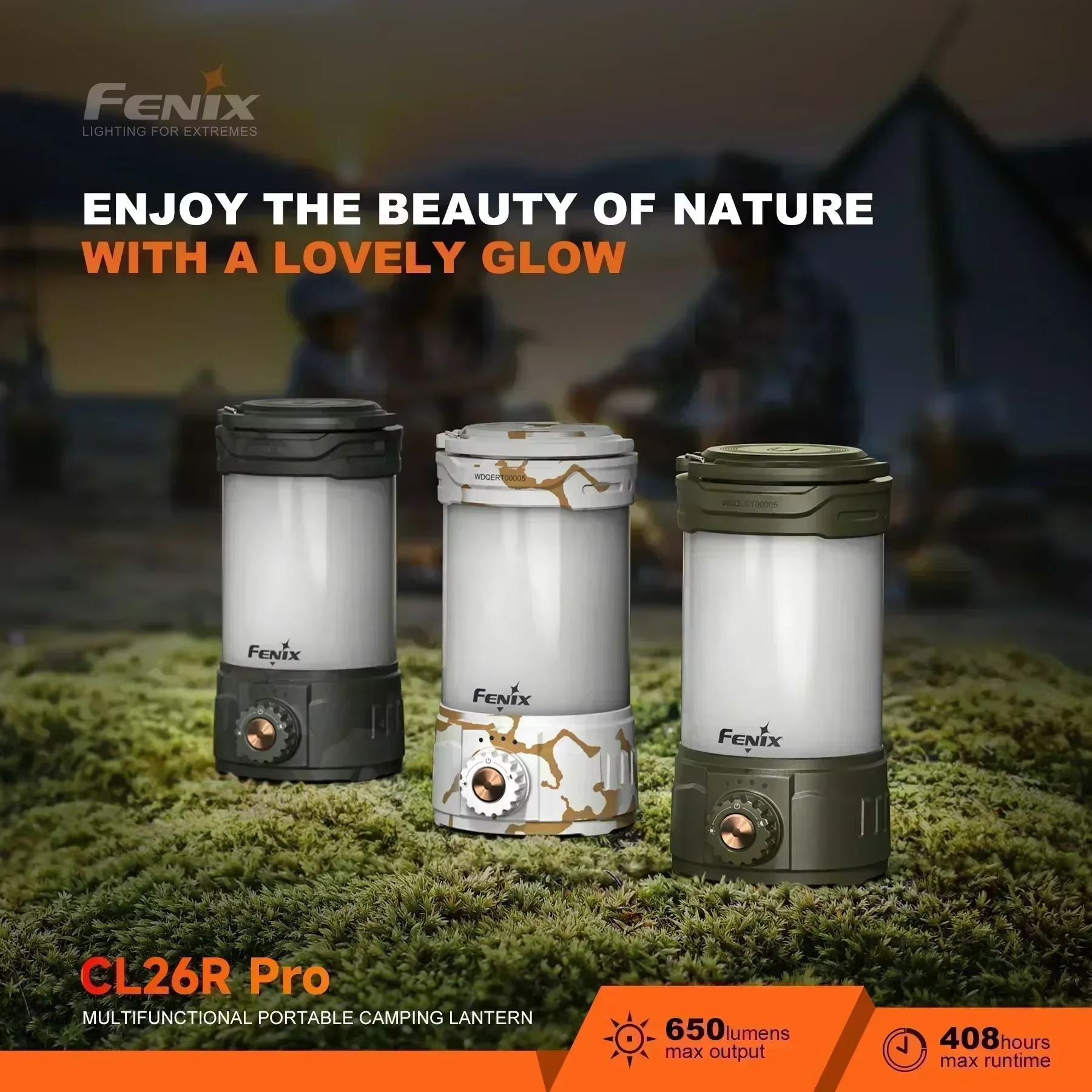 FENIX CL26R PRO lanterne de Camping Portable multifonctionnelle batterie externe USB type-c charge lampe