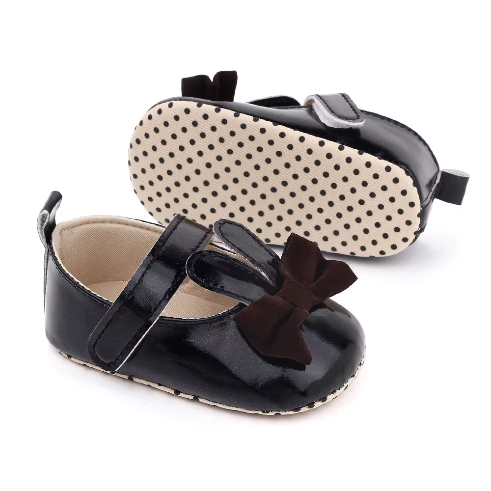 Chaussures pour Bébé Fille, Mocassins à Nministériels d Papillon, avec Ruban, Semelle en Caoutchouc Anti-alde, pour Nouveau-né