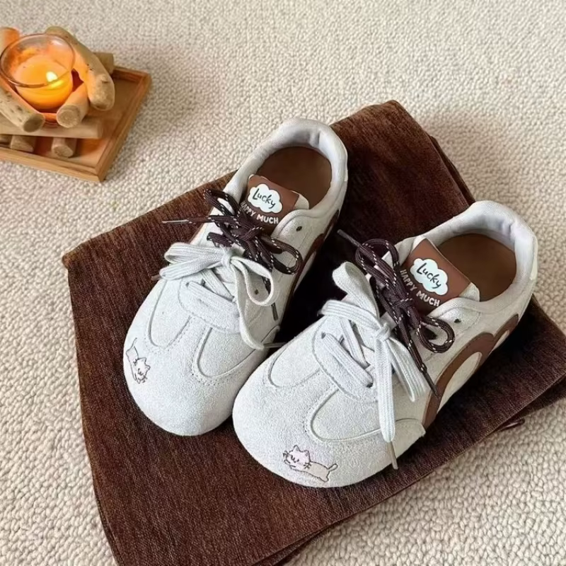 Nouvelles Baskets Polyvalentes Noires à Semelle Épaisse et Rehaussante pour Femmes