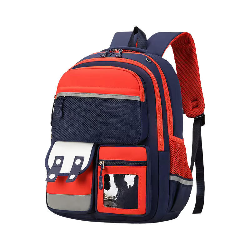 Nouveau Sac à Dos Scolaire Maternelle Dessin Animé Grande Capacité Double Bretelles Protection de la Colonne Vertébrale Réduction de la Charge Nylon Imperméable Unisexe