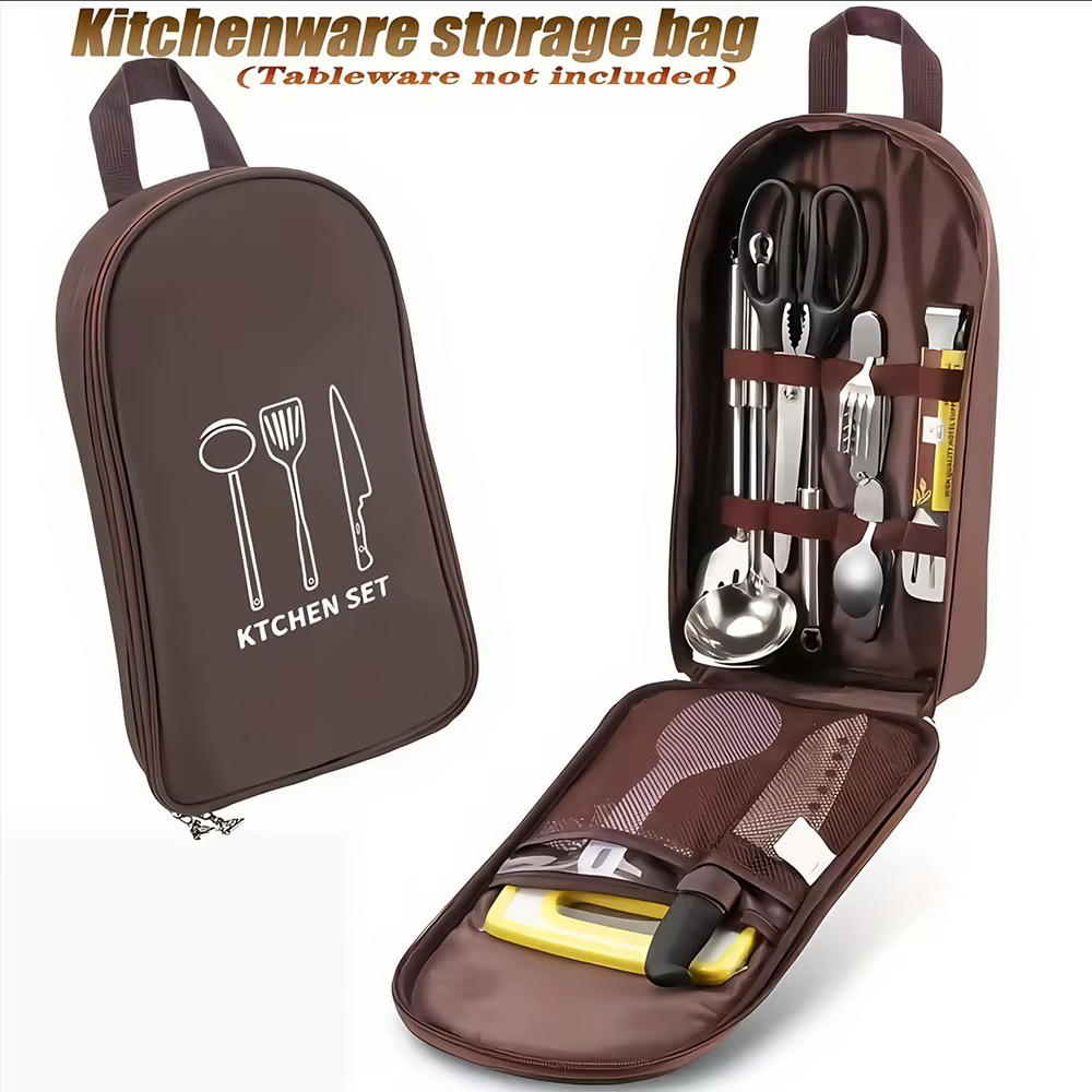 Sac de rangement pour ustensiles de cuisine en plein air