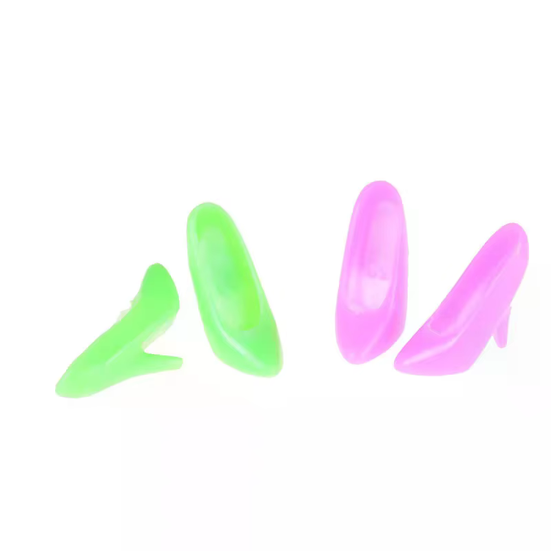 Chaussures de poupée, robe de fête, accessoires pour poupées, mélange de couleurs, style commun, 10 paires