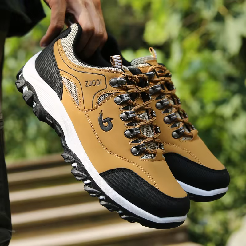 Chaussures de randonnée imperméables en cuir Pu pour hommes