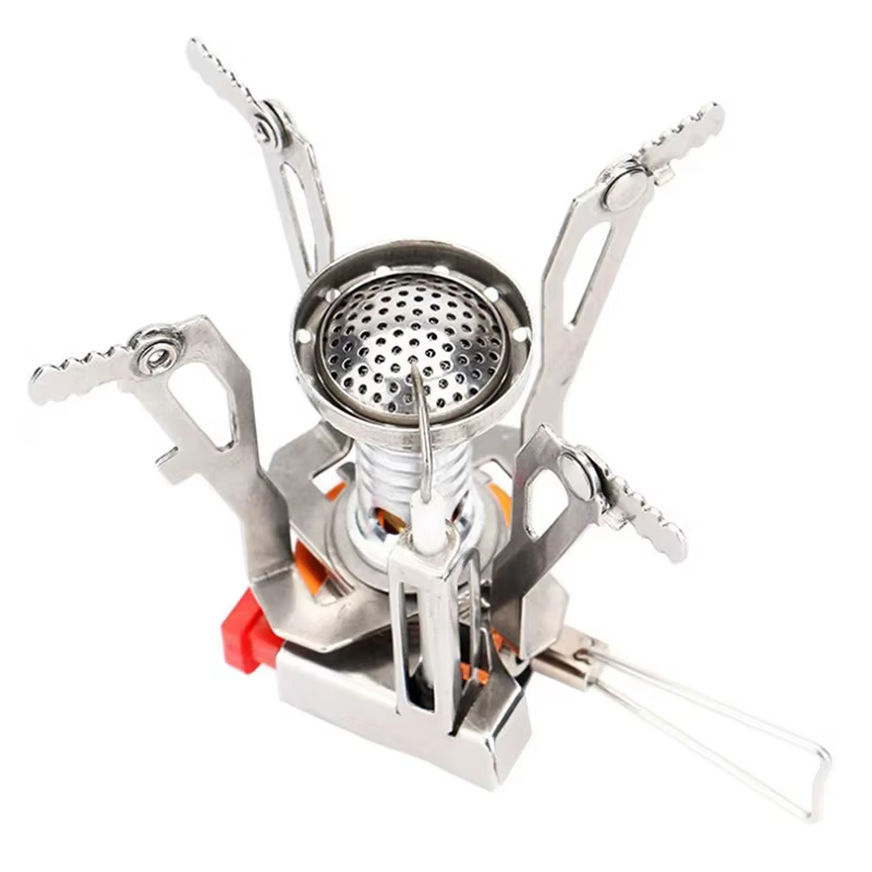 Réchaud à gaz portable pour camping, accessoires de camping, cuisinière de pique-nique ultra-légère en alliage d'aluminium, four de survie pour extérieur