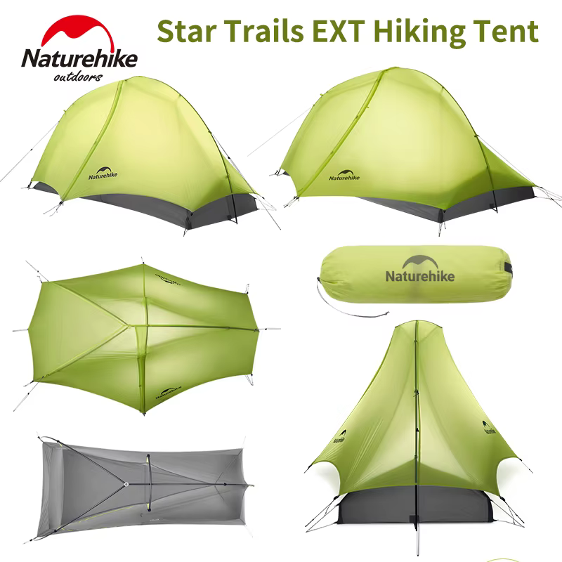 Naturehike Star Trails EXT tente de randonnée 1-2 personnes voyage en plein air nuit