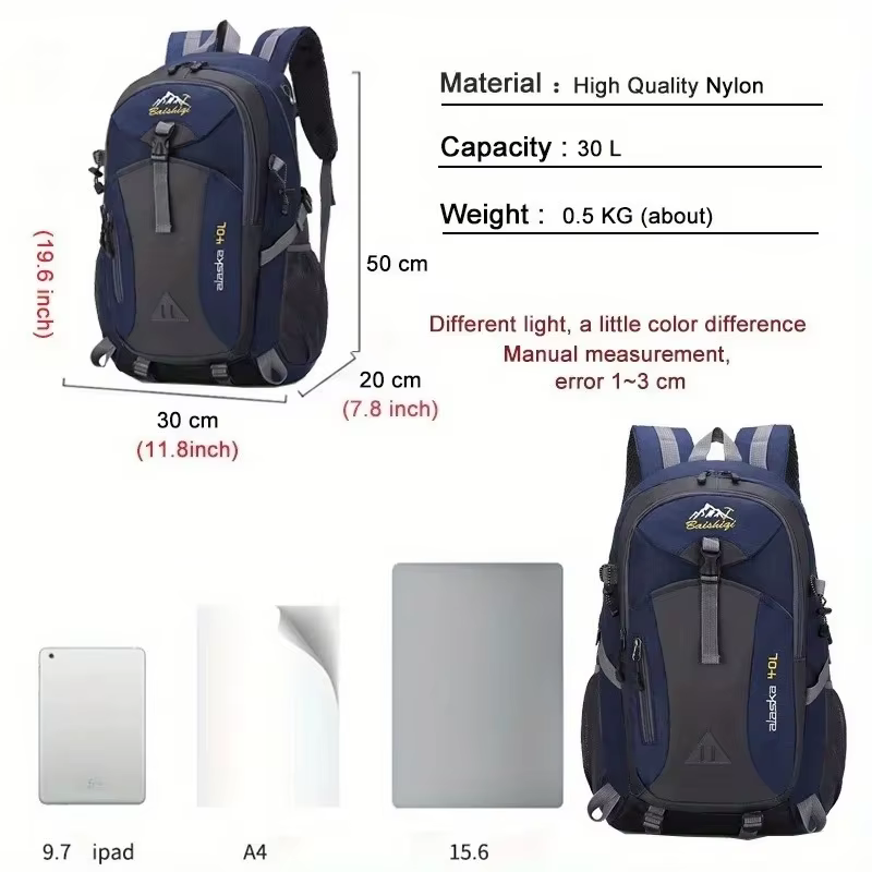 Sac à dos imperméable en Nylon pour hommes et femmes