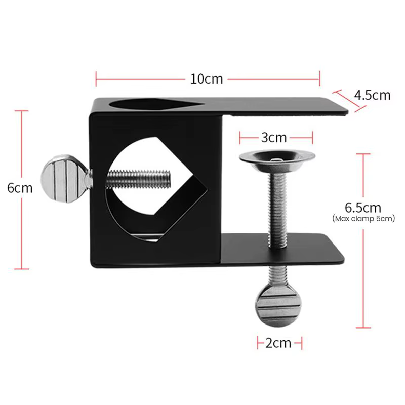 Pince de pont en métal noir, accessoire fiable pour Torches, Clip fixe I, cadre décoratif, Clip de fixation