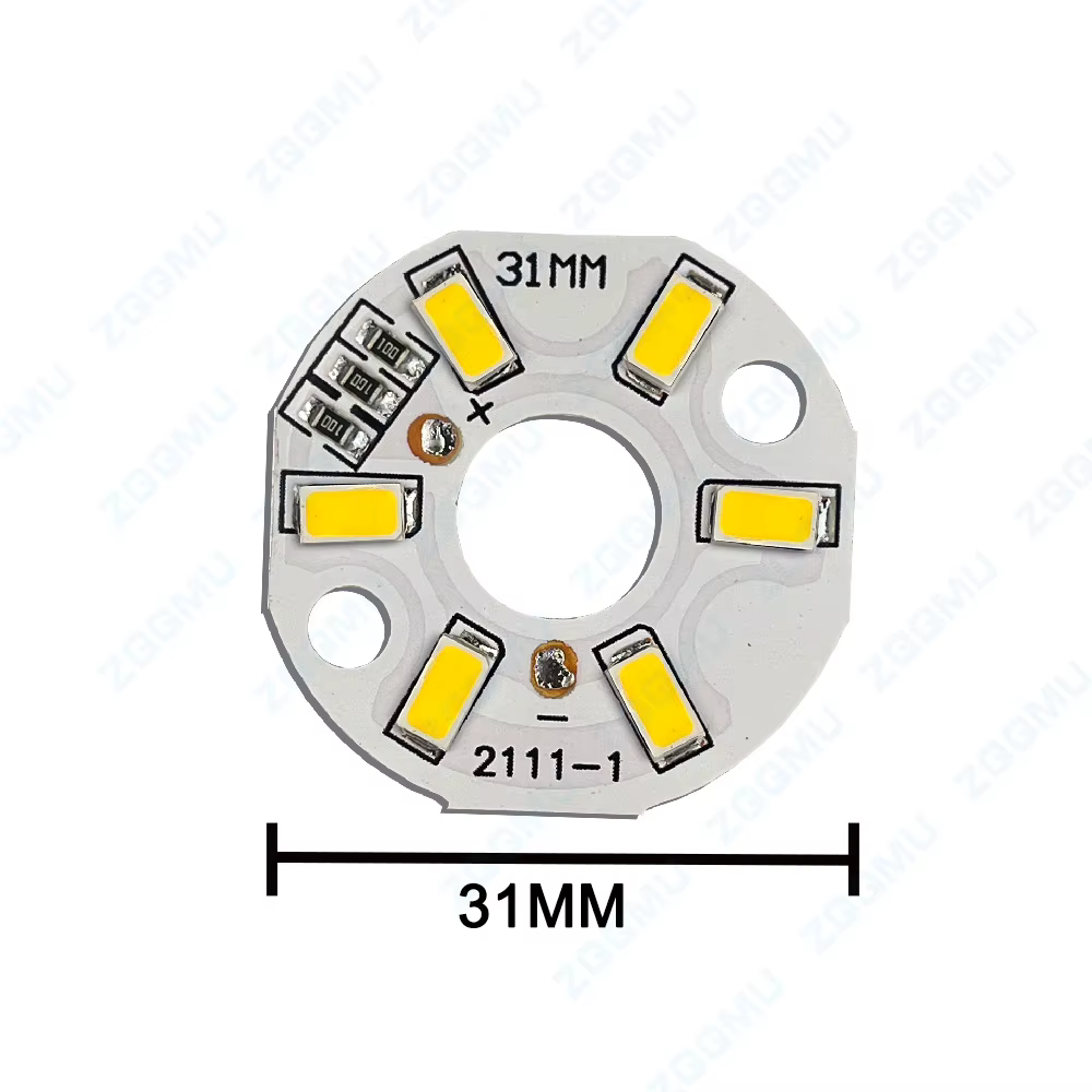 DCV LED 3W 5W 10W USB avec ligne de commutation lampe à LED perle lampe panneau ampoule ronde changement Source de lumière diamètre 31MM lumière blanche chaude