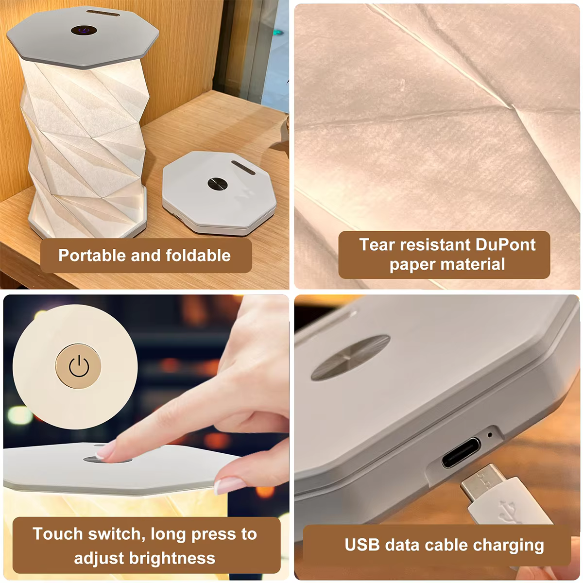 Lampe de Table pliable Portable