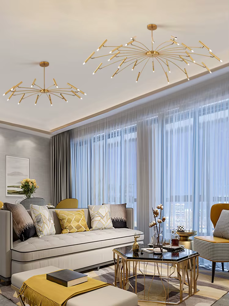 Lampe de salon, nouveau lustre de luxe pour chambre à coucher, lampes nordiques, ambiance moderne minimaliste pour la maison, luminaires de salle à manger