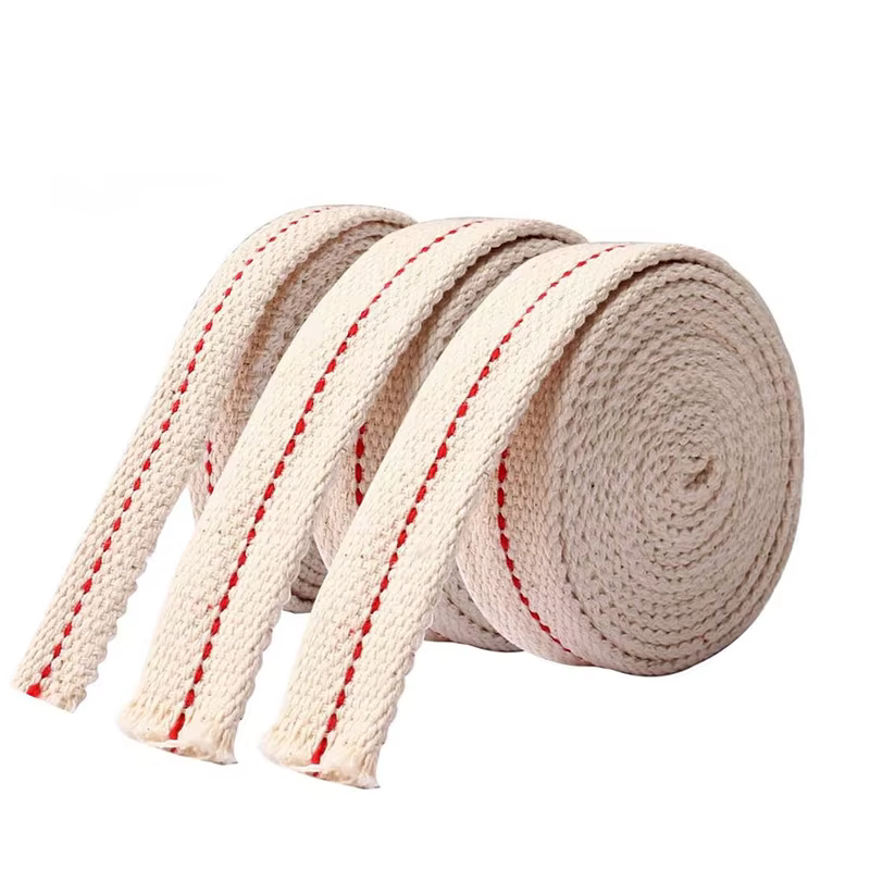 Mèche de lampe en coton tressé de 10M~1M