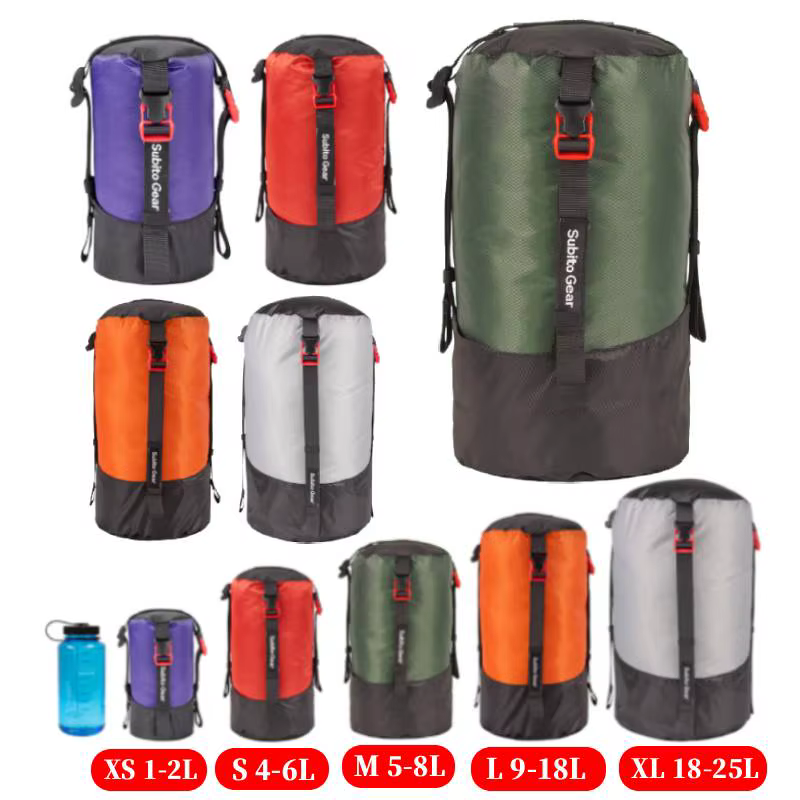 Sac de compression pour sac de couchage de camping 1-25L
