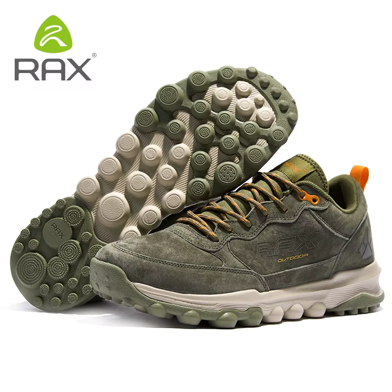 RAX 2025 Nouveau produit : chaussures de randonnée rétro en peau de porc de qualité supérieure - Confortables