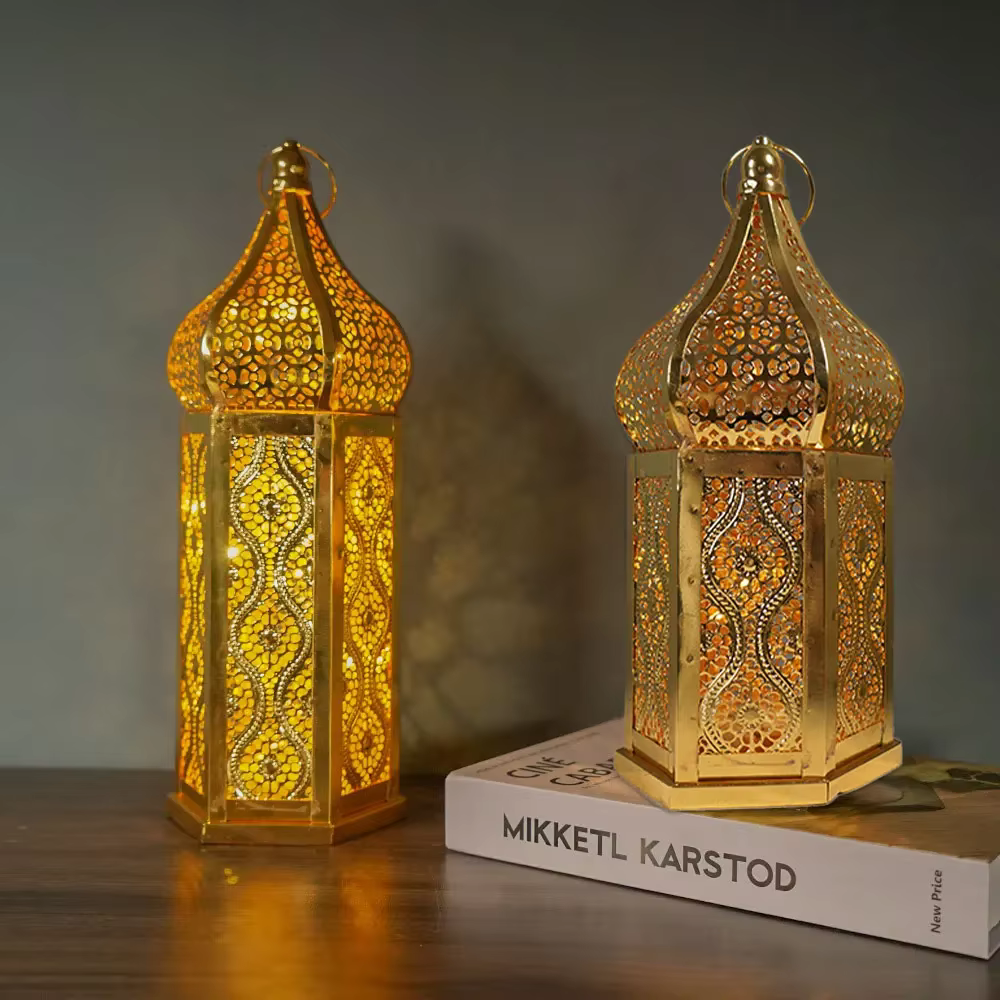 Lanternes à Vent Marocaines, Accessoires de Veilleuse, Décor pour délégations, Jardin, Fournitures de ix