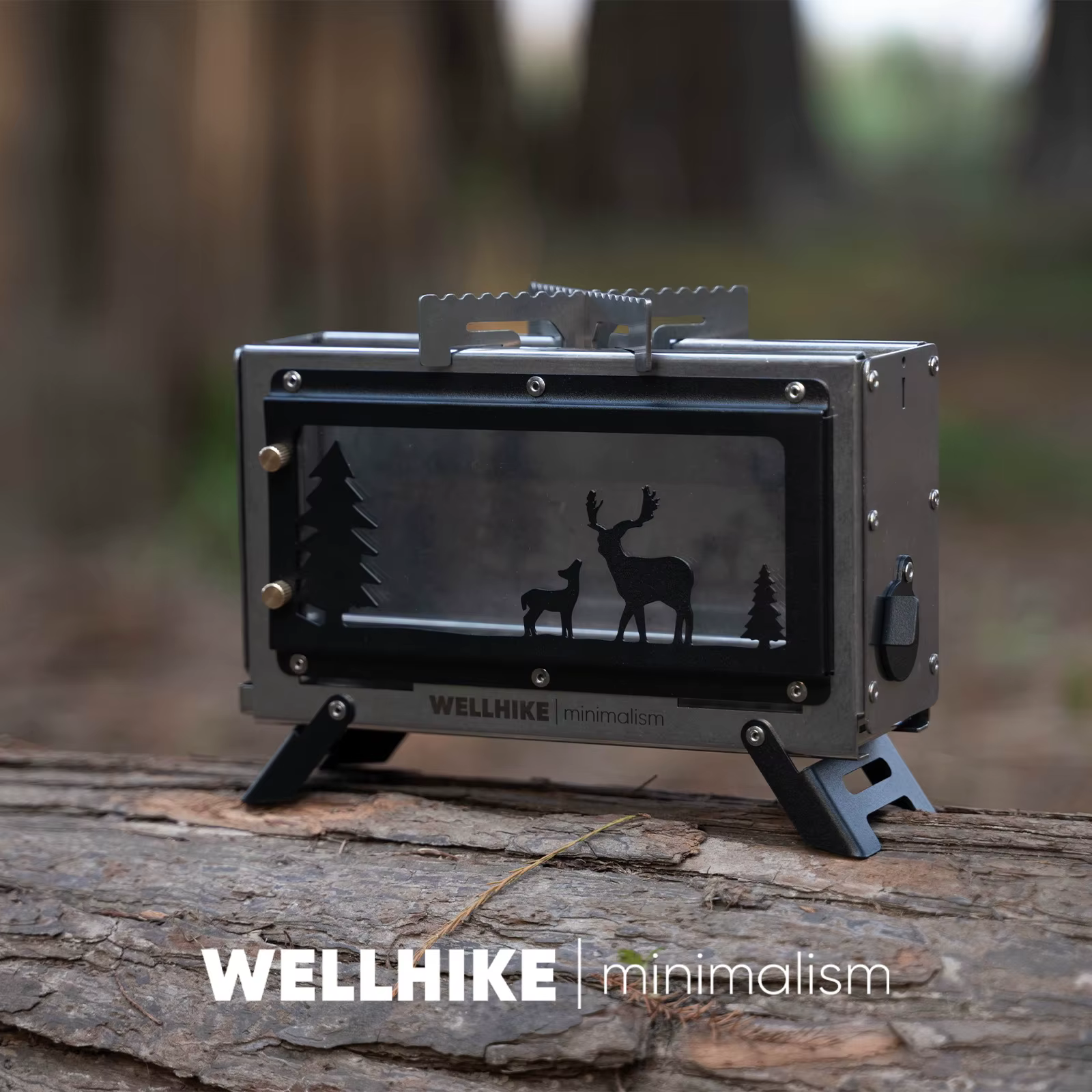 Petit réchaud à charbon de bois pour le camping