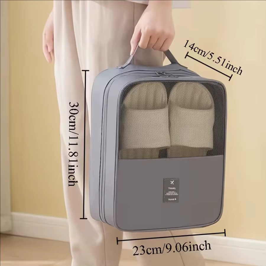 Sac à chaussures portable de grande capacité