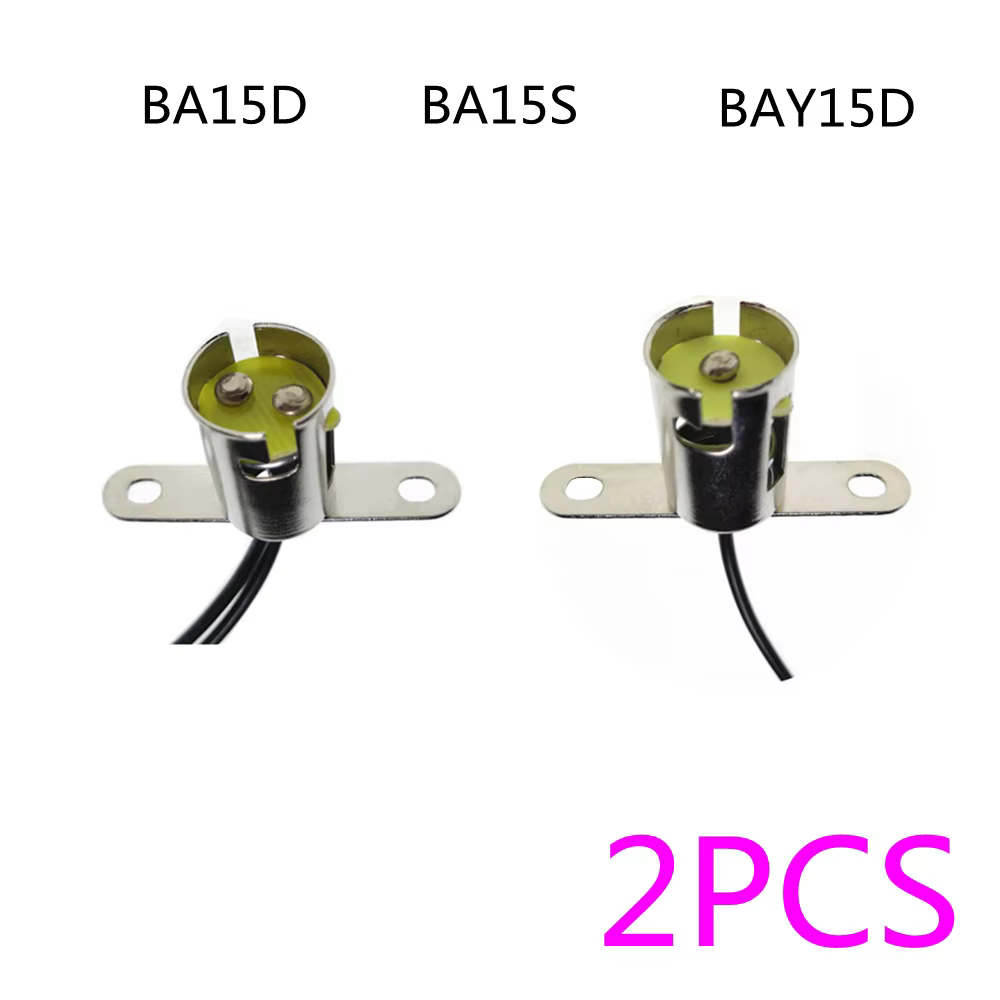 2 pièces BA15D BA15S pied de lampe