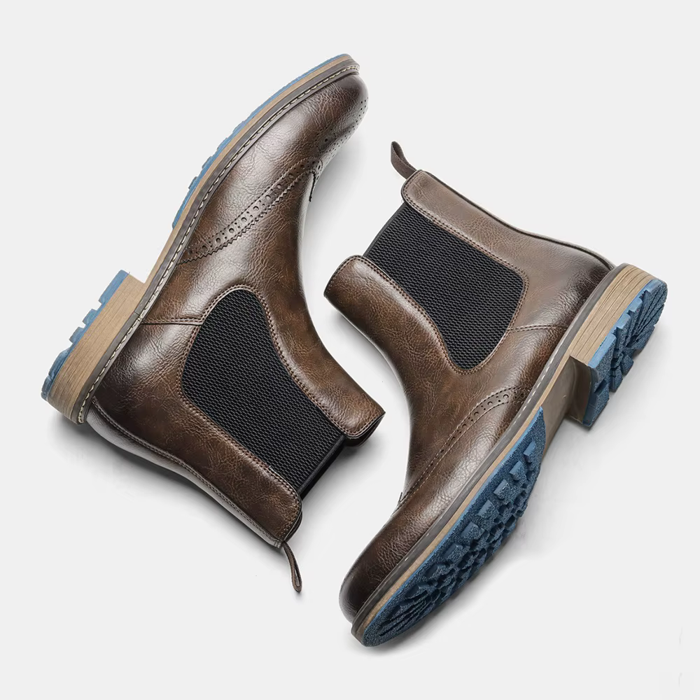 Bottes Chelsea pour hommes, décontractées, de marque, rétro, mode 2026, confortables
