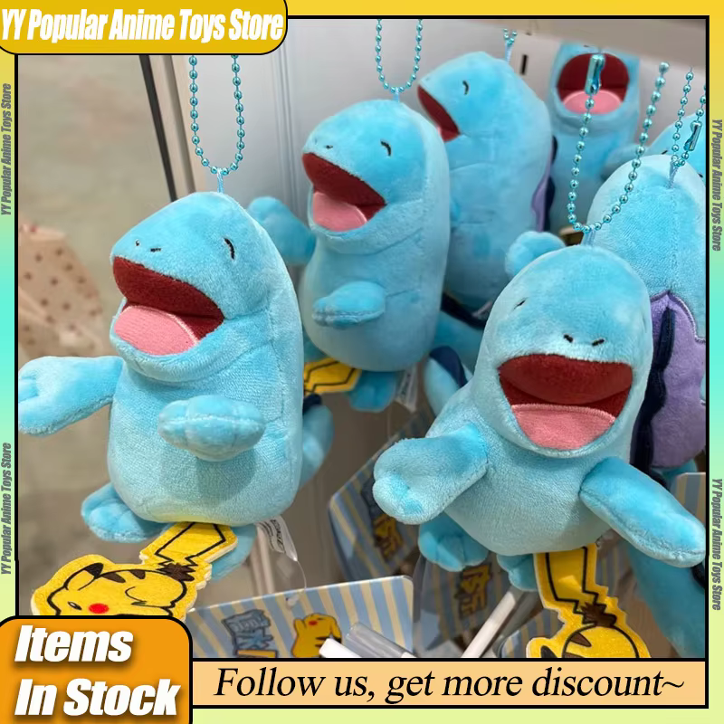 Sac à peluche original PokéMon Playing In The Water Serise, collection Kawaii Pelipper Quagsire Cramorant, cadeau pour les fans d'anime