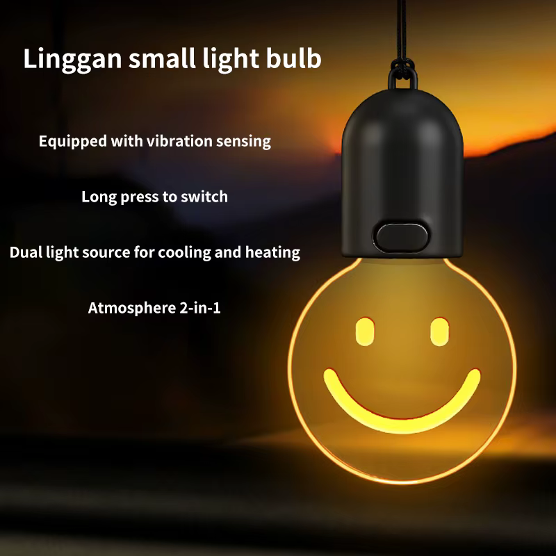 Ampoule lumineuse pour voiture, lumière d'ambiance intérieure à détection automatique, décoration de rétroviseur, éclairage respirant