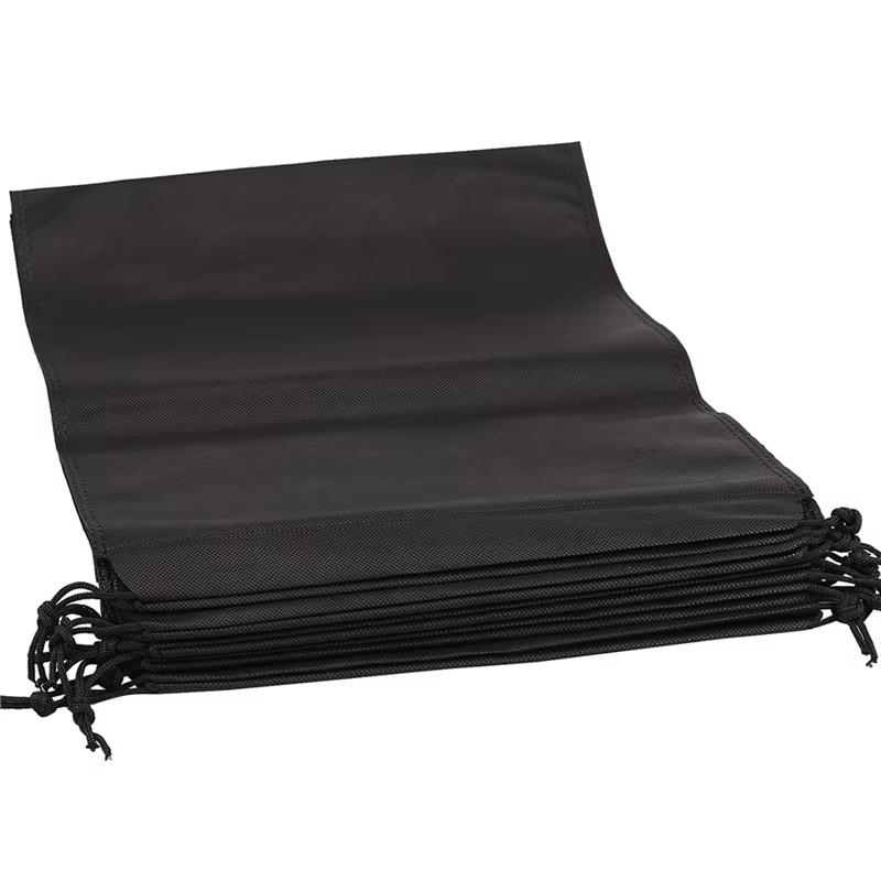 BSEVB-24 pièces sac à chaussures, couverture chaussures noir étanche Anti-poussière stockage sacs portables pour les Sports de voyage