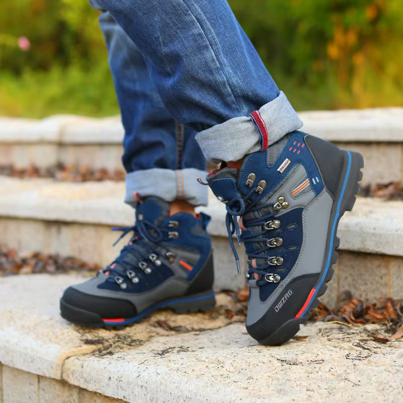 Chaussures de randonnée en cuir imperméables pour hommes