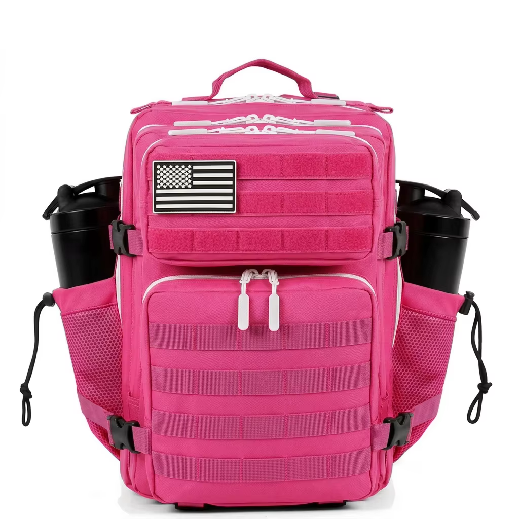 Sac à dos tactique 25L pour femmes voyage en plein air randonnée Bug Out sac week-end exercice athlétisme sac à dos de gymnastique avec double porte-gobelet
