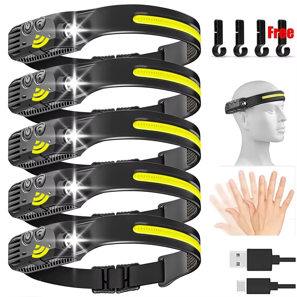 USB LED Rechargeable capteur phare COB
