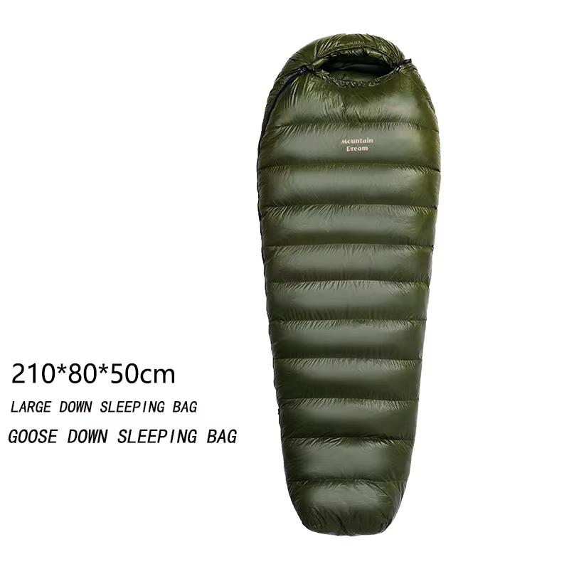 Mountaindream-Grand sac de couchage portable en duvet d'oie pour adultes